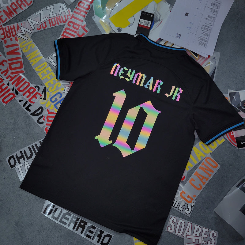 Camisa NEYMAR JR 10 Black Refletiva Seleção Brasileira 2023