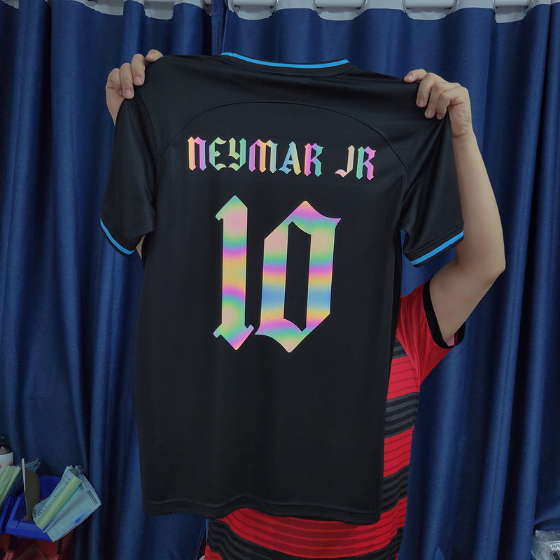 Camisa NEYMAR JR 10 Black Refletiva Seleção Brasileira 2023