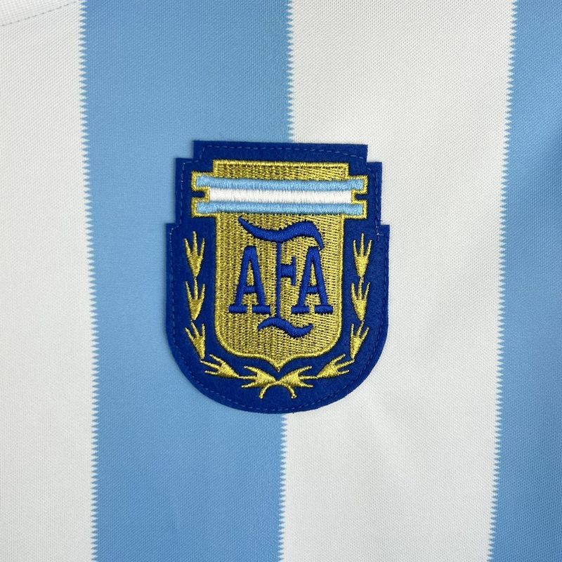 Camisa I Argentina retrô 1986 torcedor