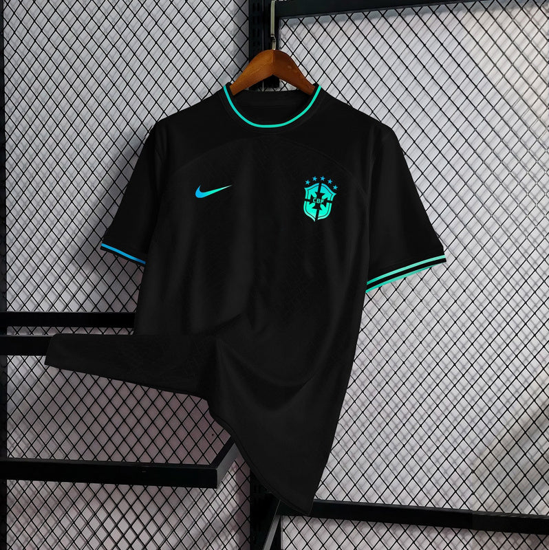 Camisa NEYMAR JR 10 Black Refletiva Seleção Brasileira 2023