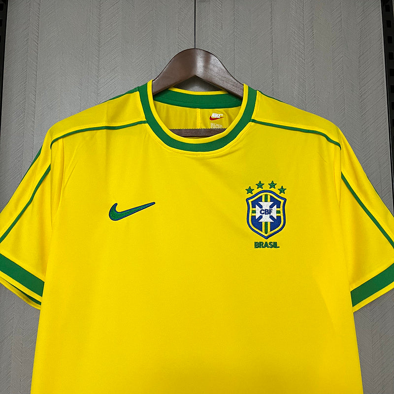 Camisa Seleção Brasileira Retrô 1998 - Home