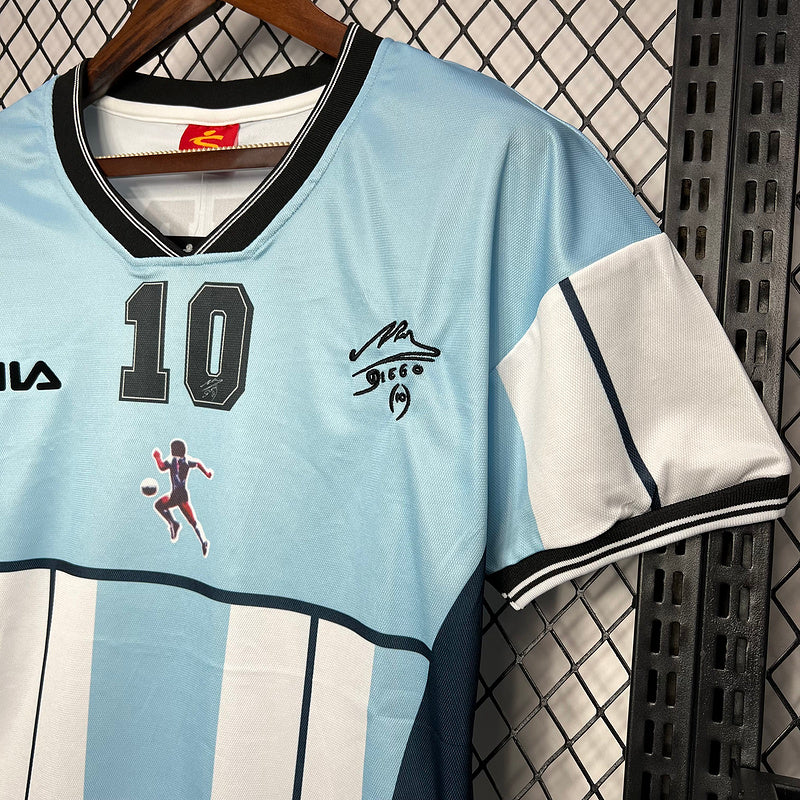 Camisa Argentina Homenagem a Maradona 10 torcedor