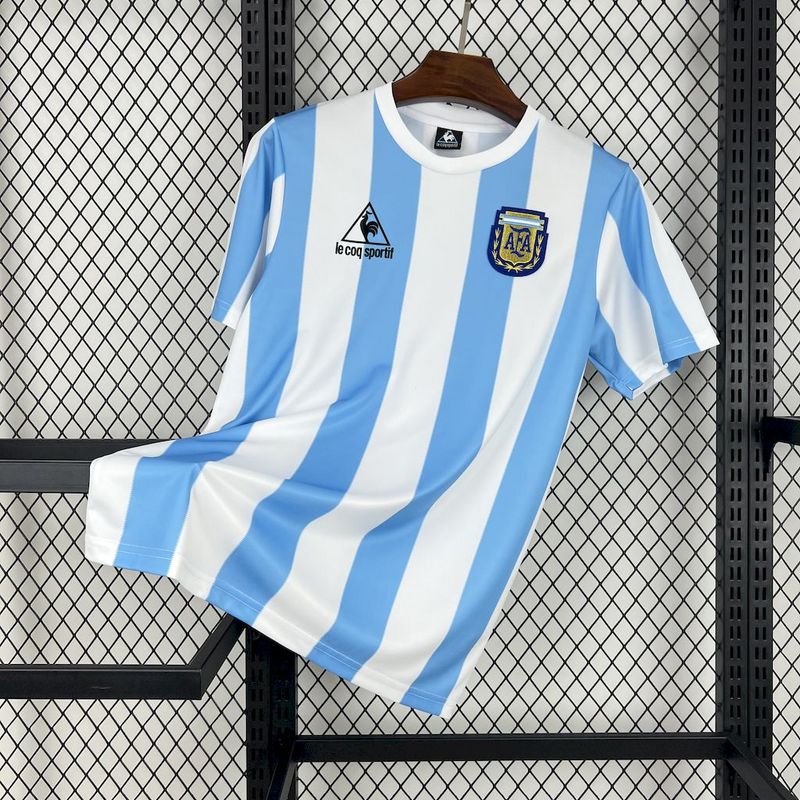 Camisa I Argentina retrô 1986 torcedor