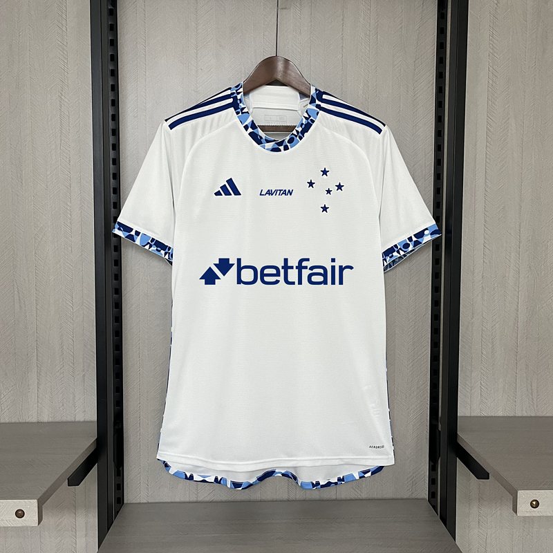 Camisa 2 Cruzeiro temporada 2024 com patrocinadores