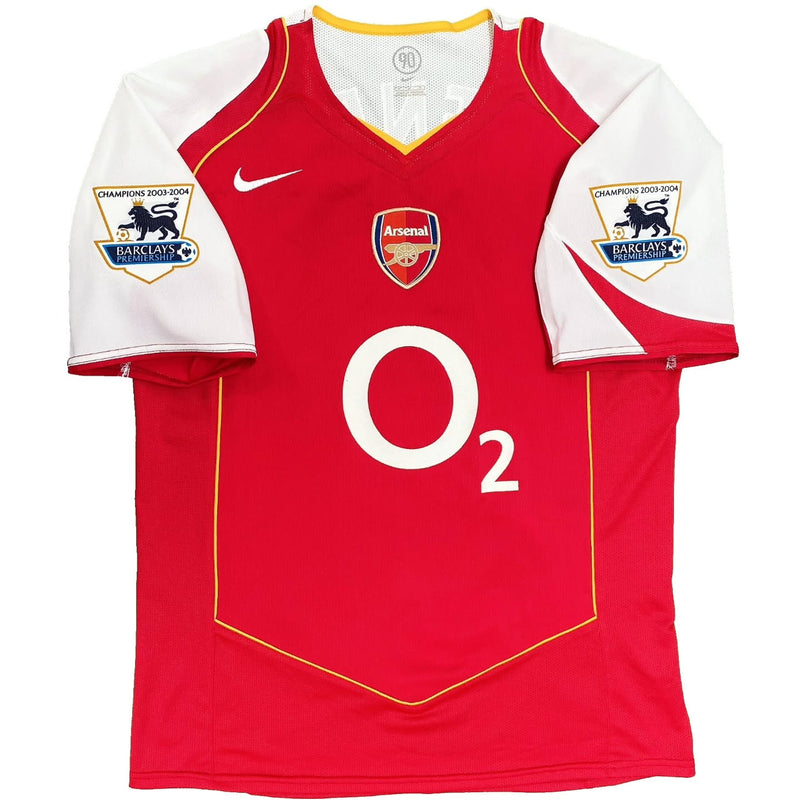 Camisa Arsenal Retrô 2003/04 personalizada Henry 14 - Home